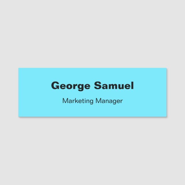 Para Nombres Etiqueta de nombre clásico de empleado de empresa  (Anverso)