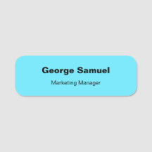 Etiqueta de nombre clásico de empleado de empresa 