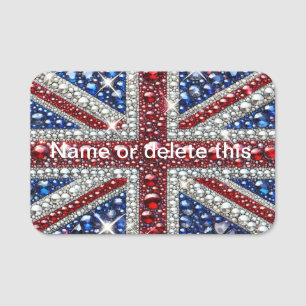 Para Nombres Etiqueta de nombre con colores británicos