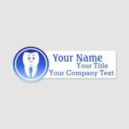 Para Nombres Etiqueta de nombre con logotipo dental dental Pers