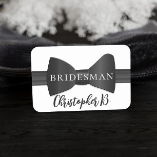 Para Nombres Etiqueta de nombre de Boda de Tuxedo Bow Tie Bride