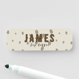 Para Nombres Etiqueta de nombre de cafetería personalizada | Ne
