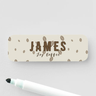 Para Nombres Etiqueta de nombre de cafetería personalizada | Ne