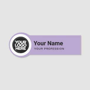 Para Nombres Etiqueta de nombre de empleado con forma de Logoti
