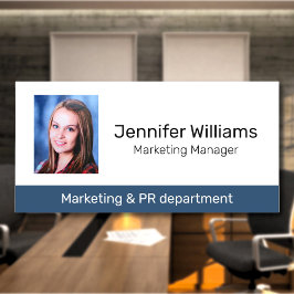 Para Nombres Etiqueta de nombre de empleado de cargo de cargo d