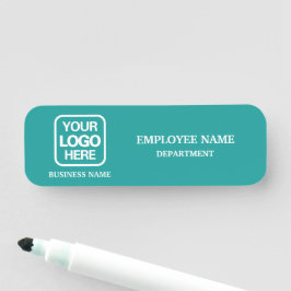 Para Nombres Etiqueta de nombre de empresa personalizada azul t
