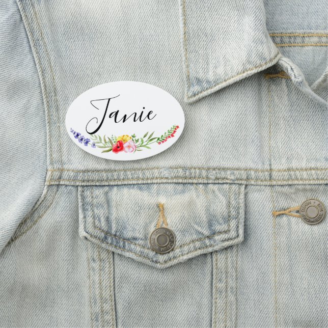 Para Nombres Etiqueta de nombre de flor silvestre (In situ)