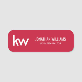 Para Nombres Etiqueta de nombre de Keller Williams