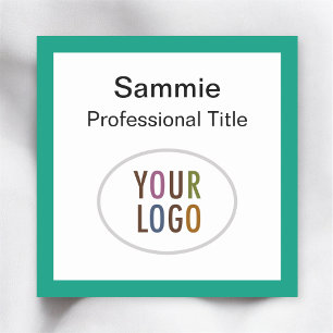 Para Nombres Etiqueta de nombre de la empresa Logo Verde Esmera
