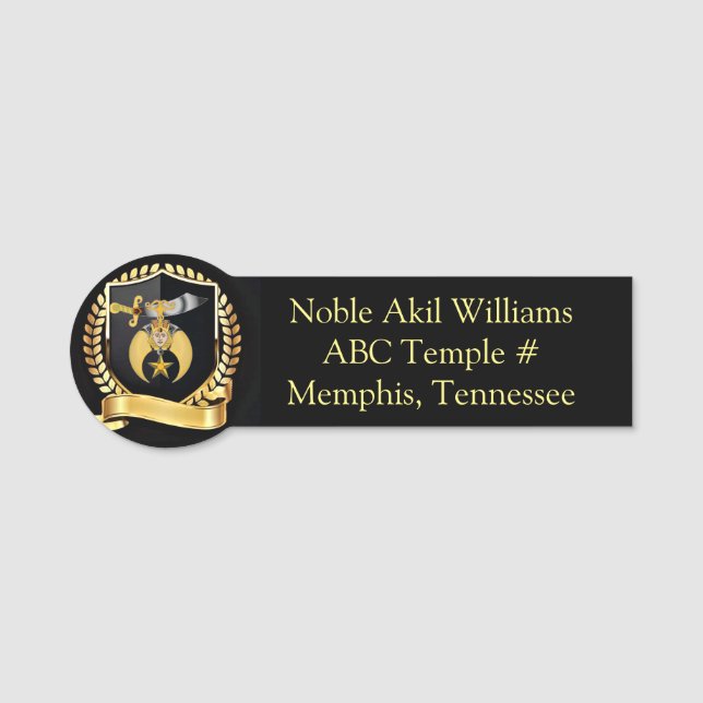 Para Nombres Etiqueta de nombre de la reducción (Anverso)