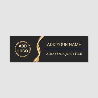 Para Nombres Etiqueta de nombre de logo magnético personalizado