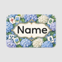 Etiqueta de nombre de Mahjong