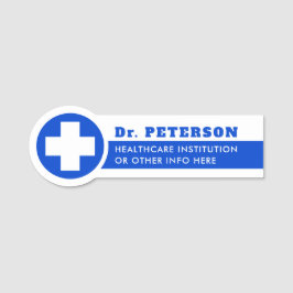 Para Nombres Etiqueta de nombre de médico de atención médica az