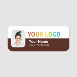 Para Nombres Etiqueta de nombre de pin de empleado o magnética