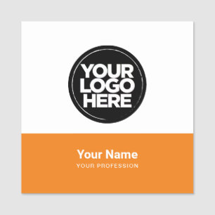 Para Nombres Etiqueta de nombre de pin de naranja o magnético c