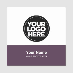 Para Nombres Etiqueta de nombre de pin púrpura de empleado o ma