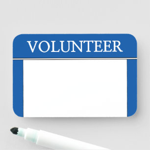 Para Nombres Etiqueta de nombre de "VOLUNTEER", conservadora y