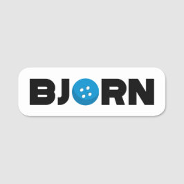 Para Nombres Etiqueta de nombre del botón de Bjorn
