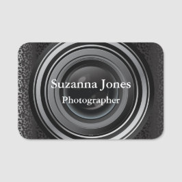 Para Nombres Etiqueta de nombre del fotógrafo de lente de cámar