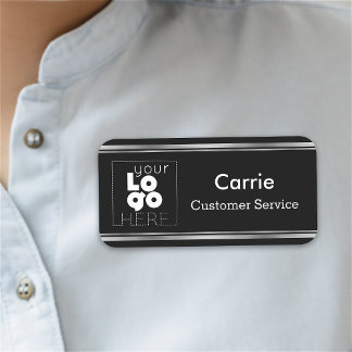 Para Nombres Etiqueta de nombre del logotipo comercial de color