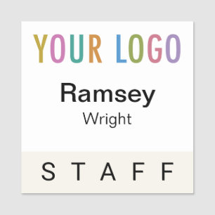 Para Nombres Etiqueta de Nombre del Personal Logotipo Empresari