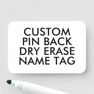 Para Nombres Etiqueta de nombre en blanco personalizada de 3" x