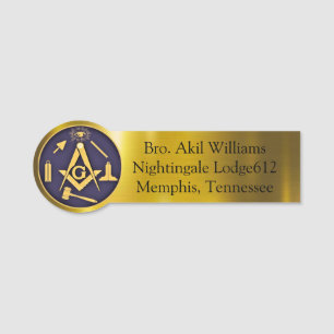 Para Nombres Etiqueta de nombre Freemason