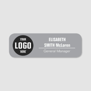 Para Nombres Etiqueta de nombre magnético con logotipo de perso