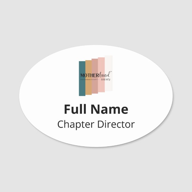 Para Nombres Etiqueta de nombre MBS (Anverso)