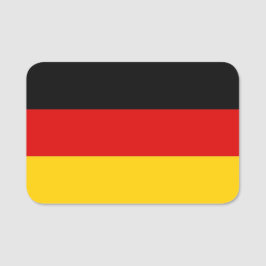 Para Nombres Etiqueta de nombre patriótico con bandera de Alema