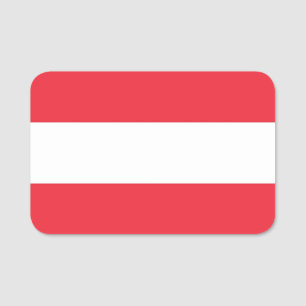 Para Nombres Etiqueta de nombre patriótico con bandera de Austr