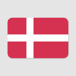 Para Nombres Etiqueta de nombre patriótico con bandera de Dinam