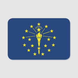 Para Nombres Etiqueta de nombre patriótico con bandera de India