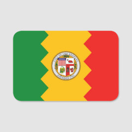 Para Nombres Etiqueta de nombre patriótico con bandera de La Ci