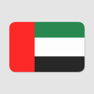 Para Nombres Etiqueta de nombre patriótico con bandera de los E