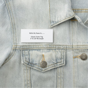 Para Nombres Etiqueta de nombre personalizada 3X1.2 estilo simp