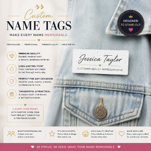 Para Nombres Etiqueta de nombre personalizada botánica elegante