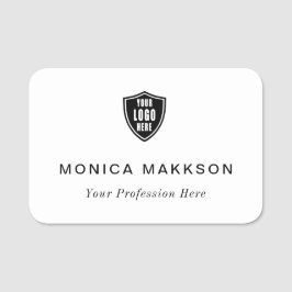 Para Nombres Etiqueta de nombre plástico Logotipo magnético o P