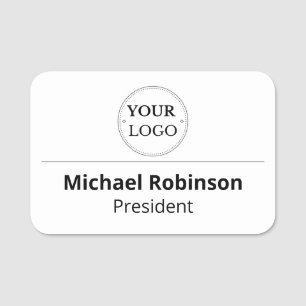 Para Nombres Etiqueta de nombre plástico Logotipo magnético o P