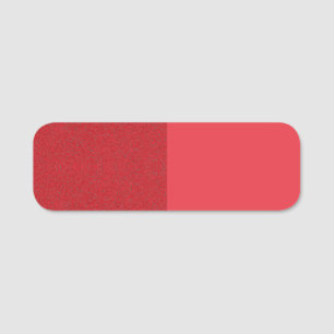 Para Nombres Etiqueta de nombre rojo de tomate dividido - Perso