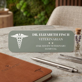Para Nombres Etiqueta de nombre veterinario personalizada DVM C