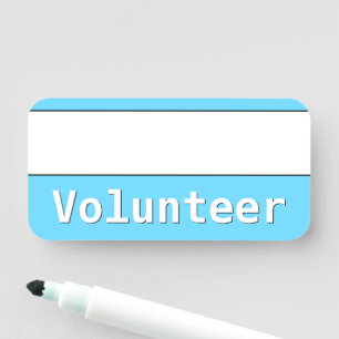Para Nombres Etiqueta de nombre "voluntario"