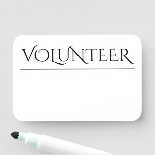 Para Nombres Etiqueta de nombre "VOLUNTEER"