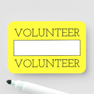 Para Nombres Etiqueta de nombre "VOLUNTEER"