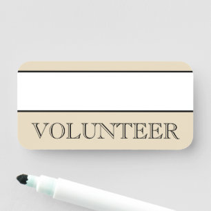 Para Nombres Etiqueta de nombre "VOLUNTEER"