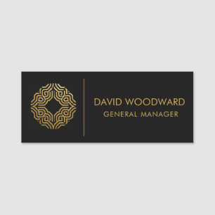 Para Nombres Etiqueta de personal con logotipo empresarial pers