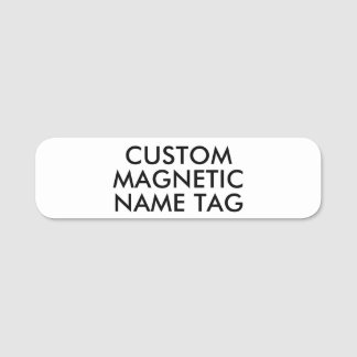 Para Nombres Etiqueta magnética personalizada en blanco redonde