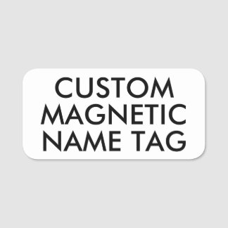Para Nombres Etiqueta magnética personalizada redondeada de 3"
