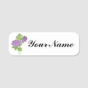 Para Nombres Etiqueta Purple Hydrangea Name