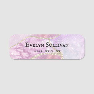 Para Nombres Faux Pearlescent Effect Name Etiqueta